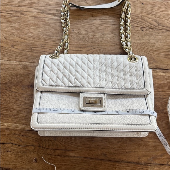 karl lagerfeld paris shoulder bag in pebble leather - Picture 5 of 10